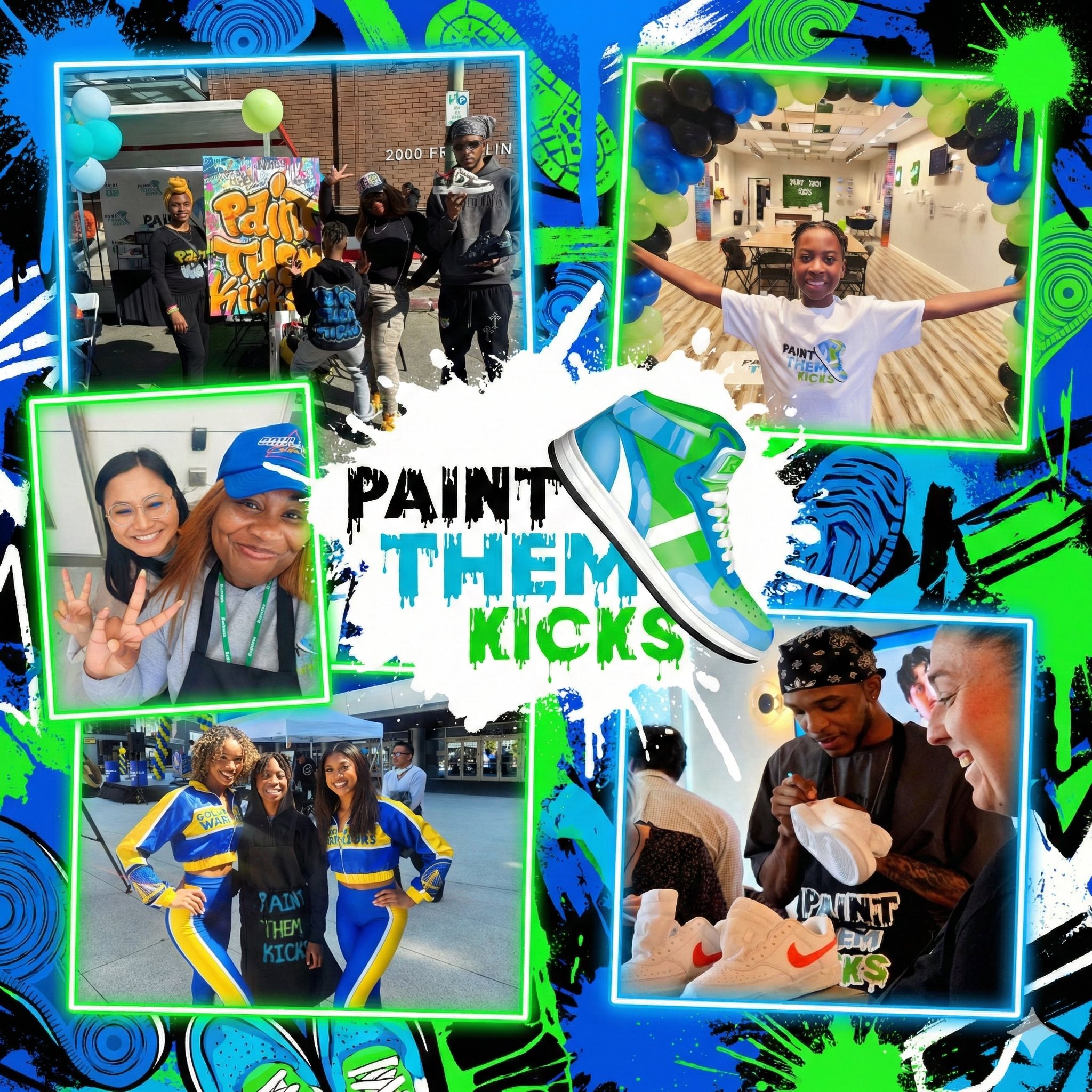 Paint Them Kicks Events Collage